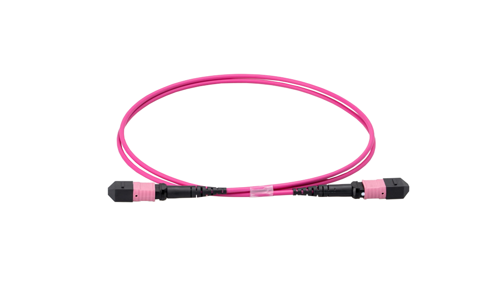 OM4 Multimode Fiber MTP®/MPO 12 Fibers Female to Female Fiber Optic Elite Trunk Cable