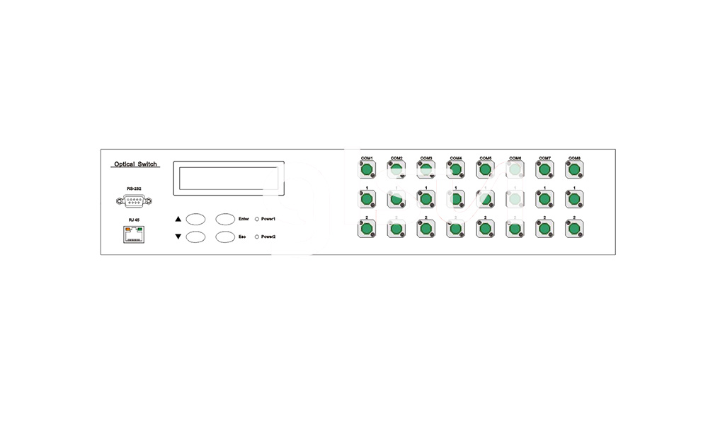 8-1x2 Rack Optical Switch